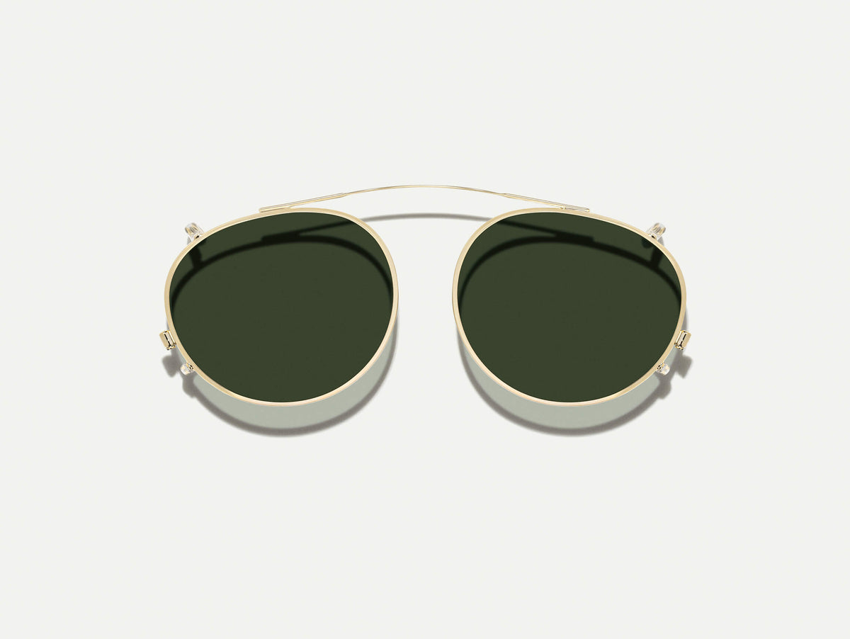 Il FRANKIE CLIP in Gold con lenti colorate G-15
