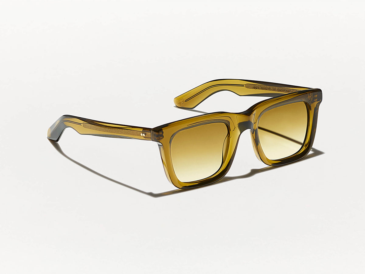 نظارة RIZIK SUN بلون Olive Brown مع عدسات ملونة Chestnut Fade