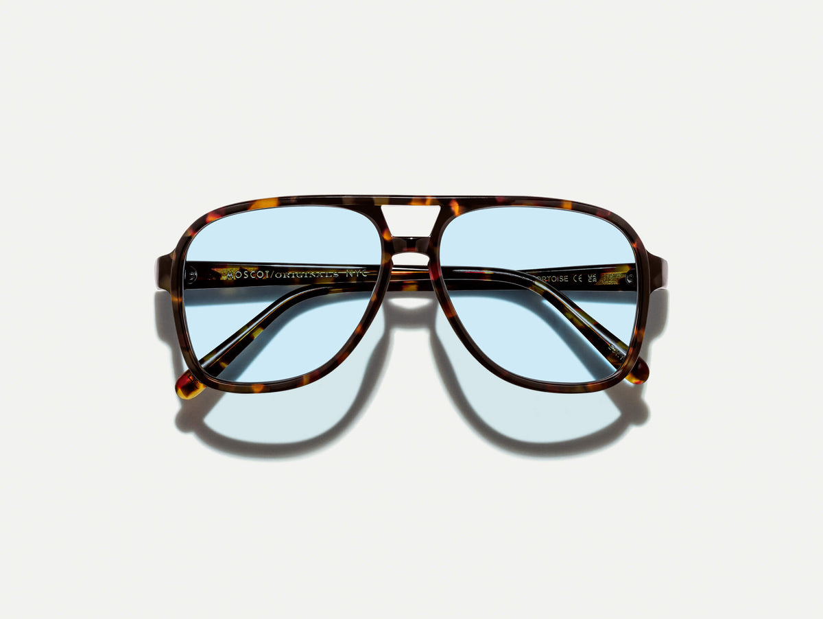 نظارة SHEISTER SUN بلون Tortoise مع عدسات ملونة بلون Bel Air Blue