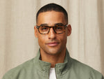 Model is wearing The MOBBLE in size 50 in Tortoise