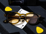 The DAHVEN SUN in Olive Brown with Chestnut Fade Tinted Lenses